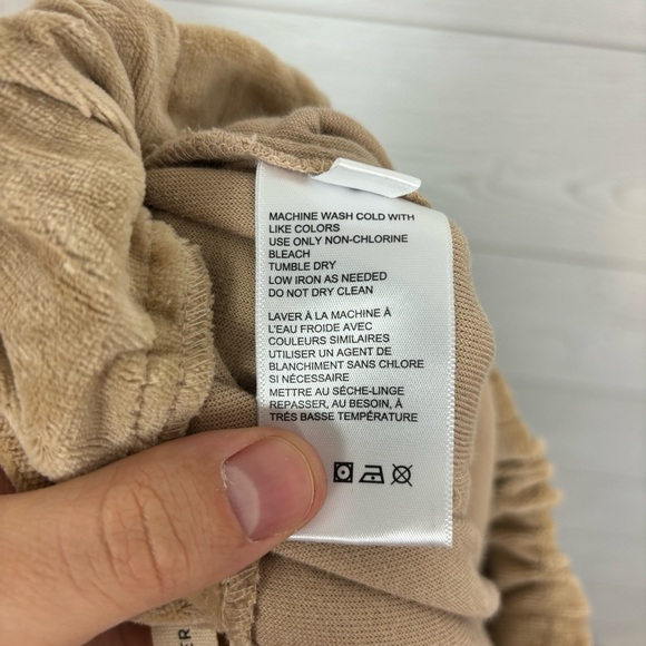 Urban Outfitters Tan Velour Joggers Size XS Cozy Comfy - Picture 5 of 11